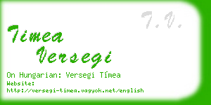 timea versegi business card